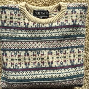 Caldwell men’s wool blend sweater. Made in Canada